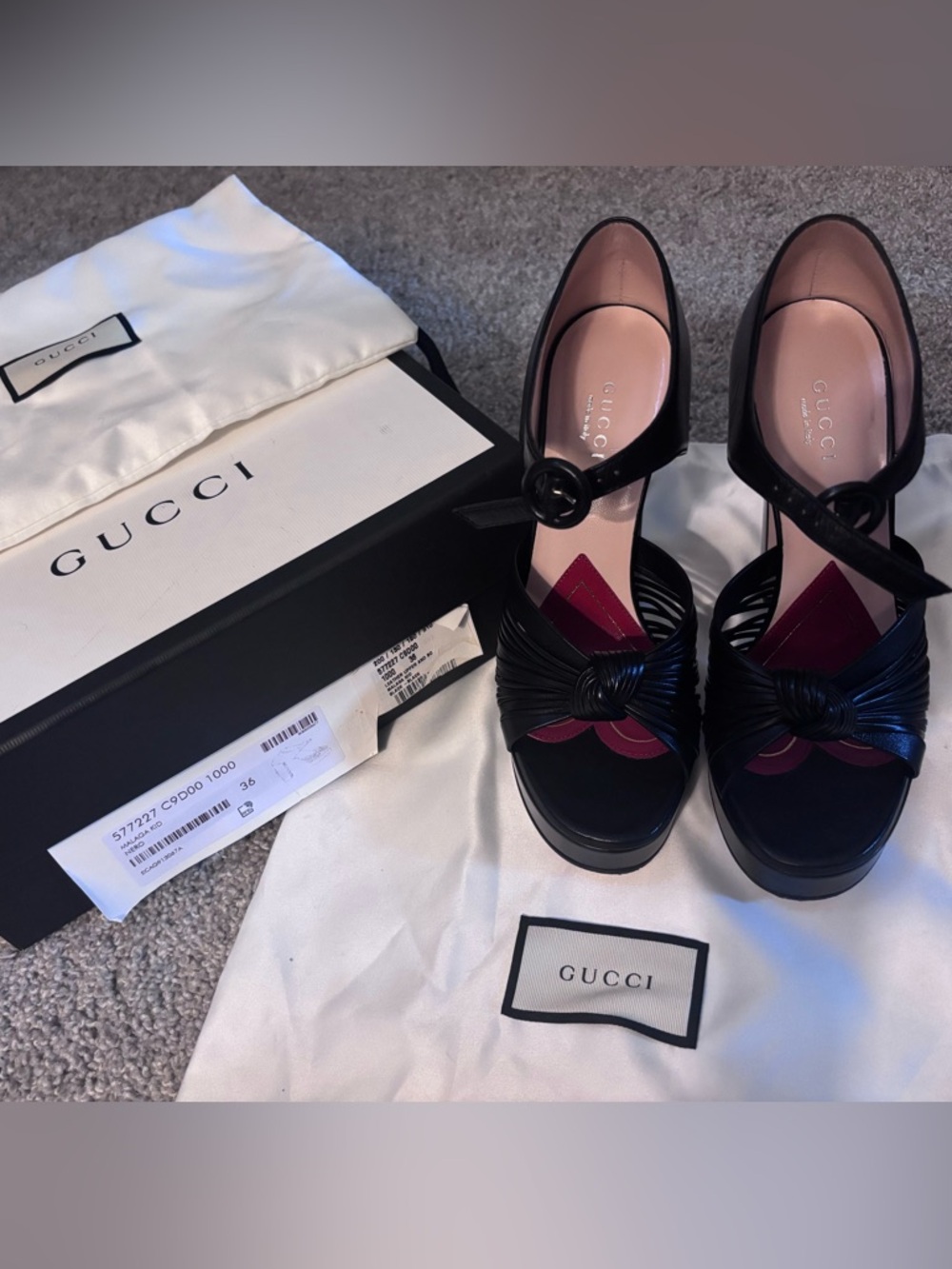 Gucci Crawford Platforms Sz. 36